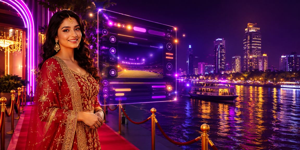 ঢাকার ক্যাসিনো বেটিং neon থিম ইন্টারফেস